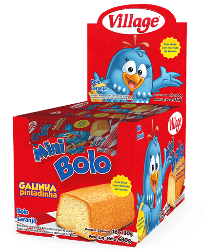 Mini Bolo Village de Laranja da Galinha Pintadinha